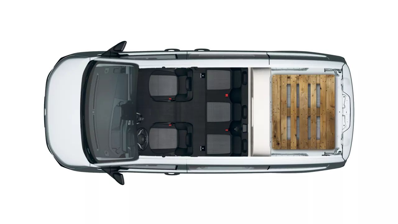 VW Transporter Kastenwagen 5 Sitzer mit Platz für eine EUR3 Palette