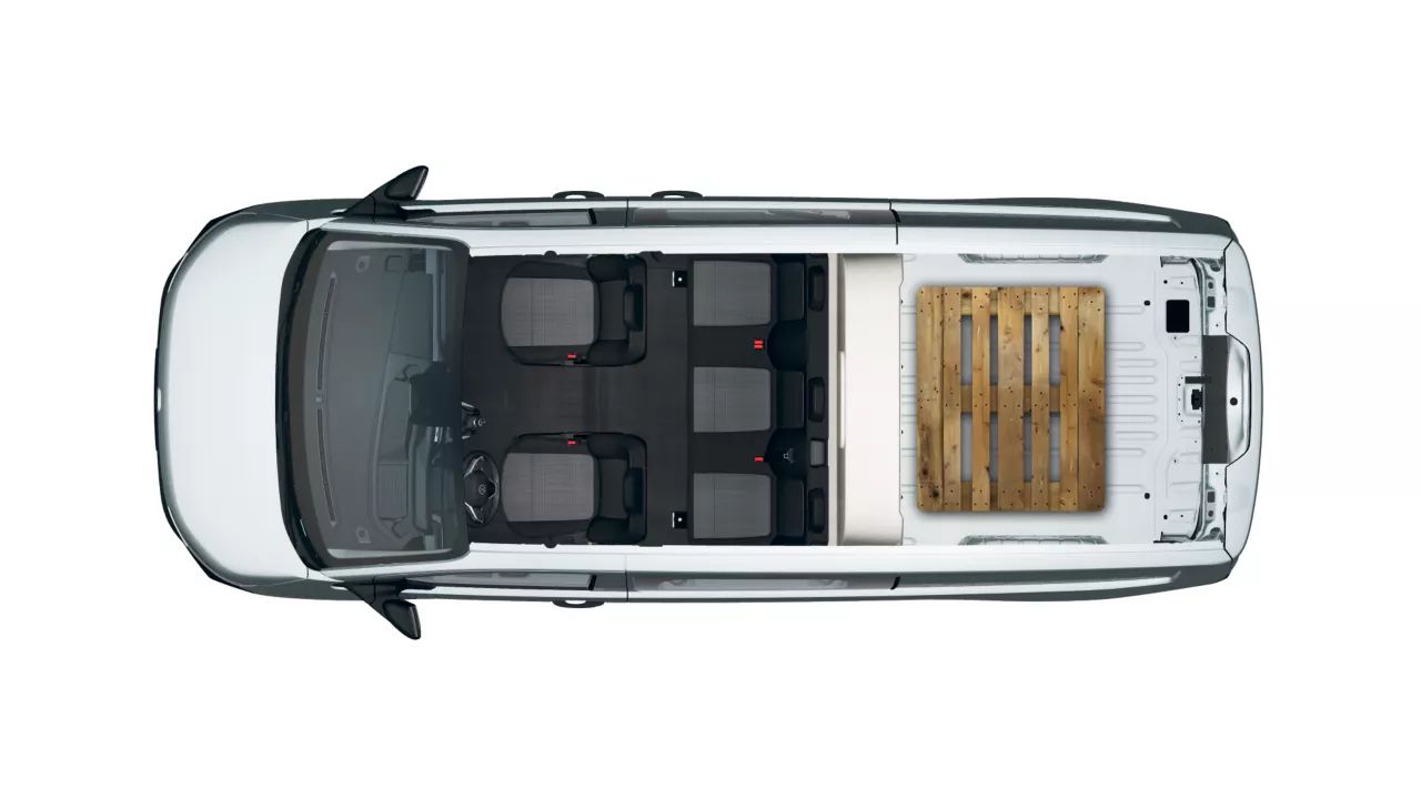VW Transporter Kombi mit 5 Sitzen und Platz für eine EURO3 Palette