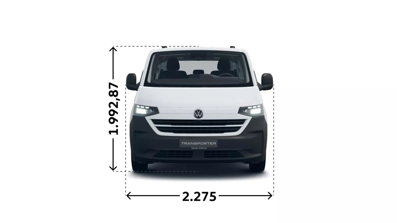VW Transporter Kombi Breite und Höhe 