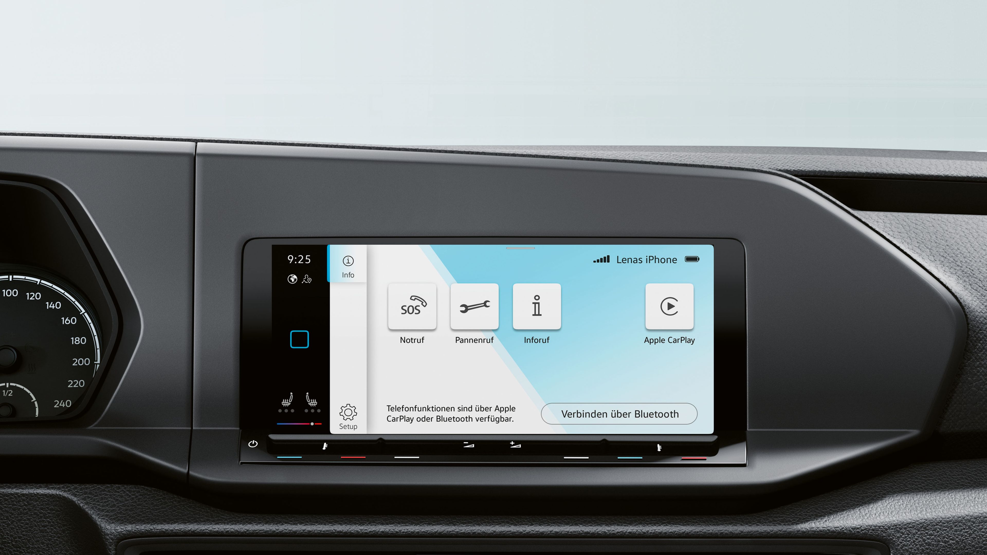 Das Radio Ready 2 Discover in einem VW Caddy.