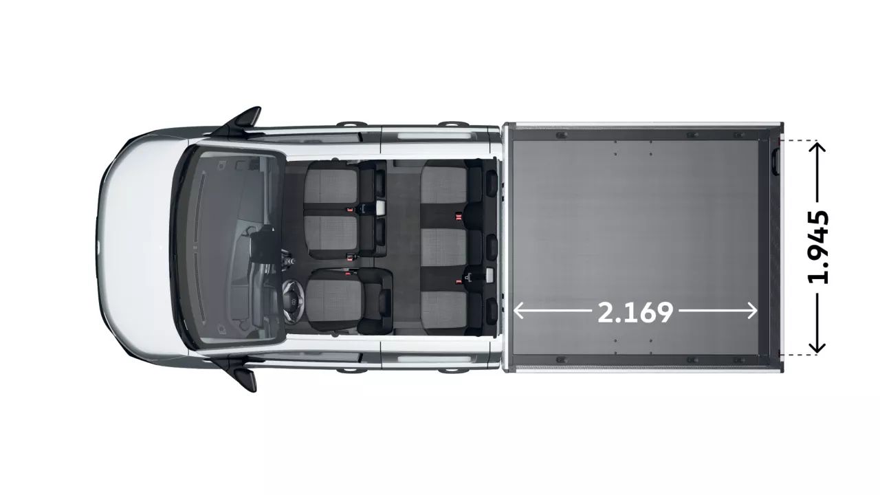 VW Transporter Pritschenwagen Länge und Breite Pritsche